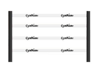 Customised Boxing Ring Rope Cover 3m x 16 pcs (For 4x4 m Boxing Ring) : White